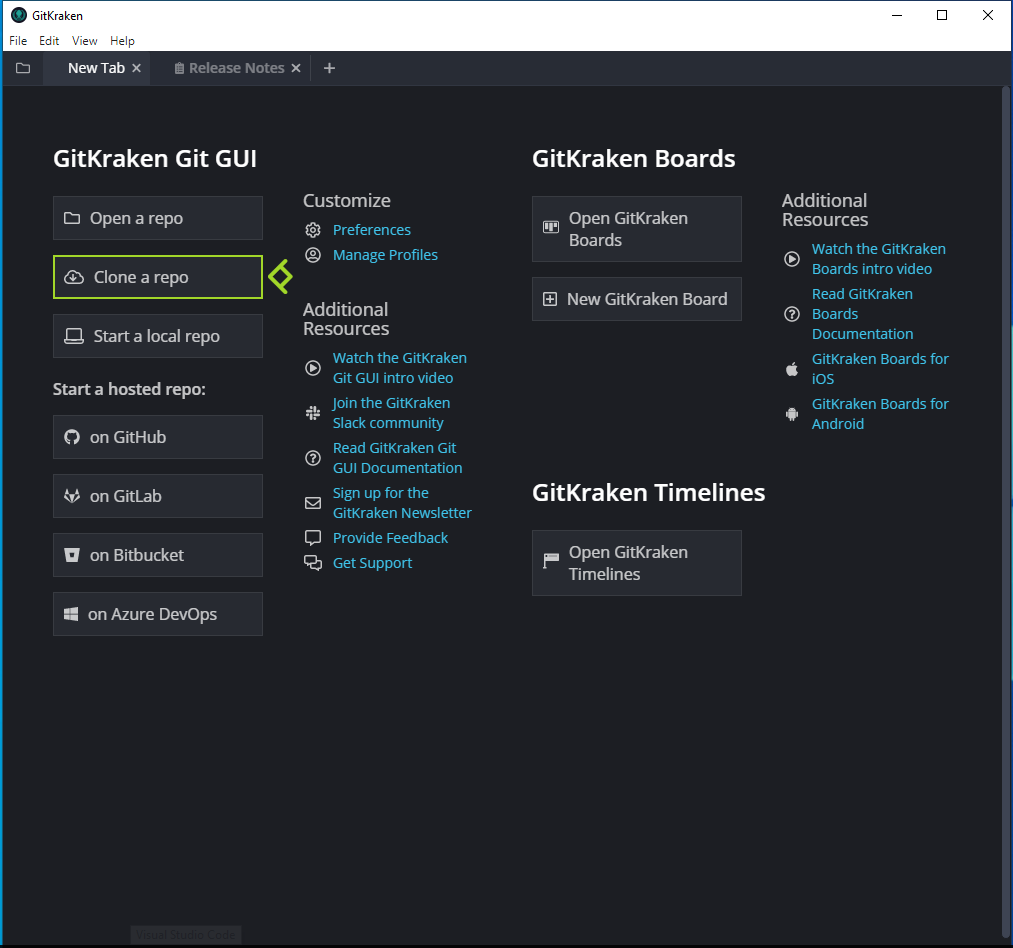 gitkraken clone repo