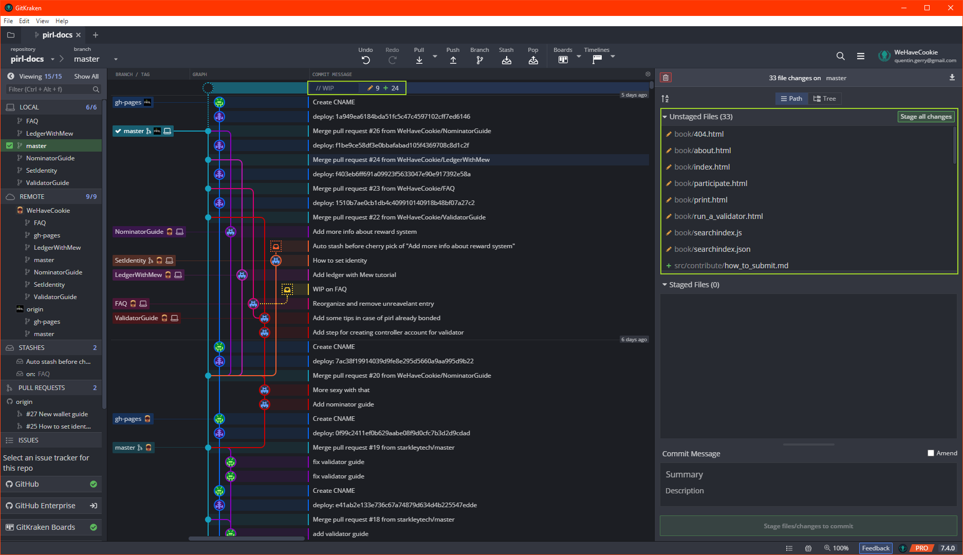 gitkraken diff